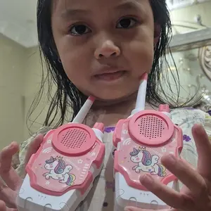 BabyToys Mainan Anak Handy Talky Wireless Walkie Talkie 2pcs Jarak 50 sampai 100 Meter Edukasi Kids Biru Pink Ht