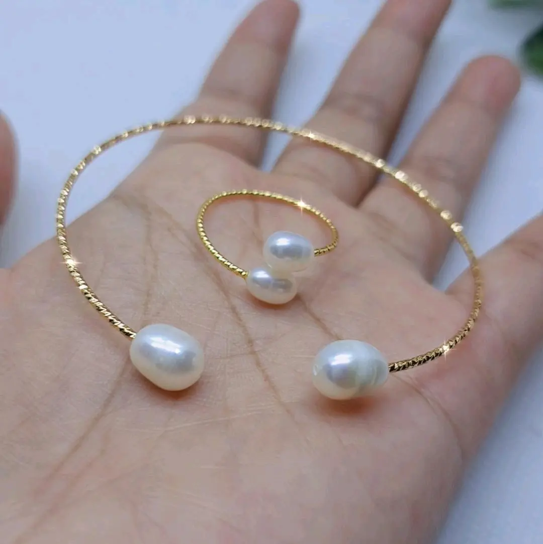 Set Gelang Cincin Keroncong Cantik Mutiara Lombok Asli Bersertifikat Free Dompet Lombok