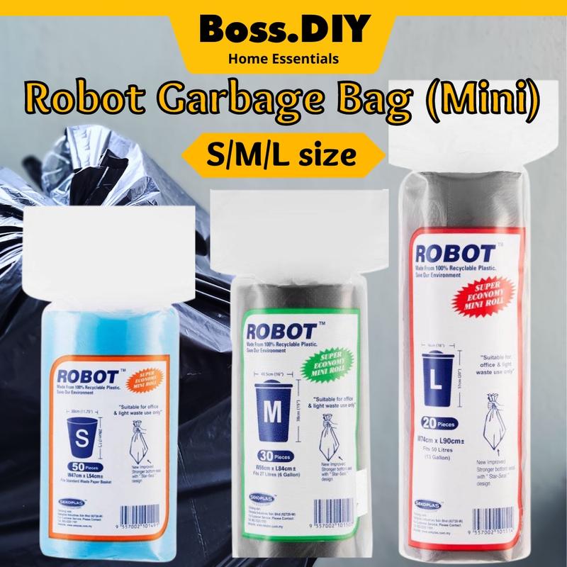 [HIGH QUALITY] ROBOT Garbage Bag MINI Roll Daily use Dustbin S / M / L ...