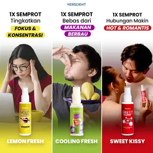 [PROMO LIVE] Mouth Spray Versident - Pengharum mulut spray, Spray mulut wangi 24 jam, parfum mulut, Membantu menyegarkan aroma nafas, Semprotan mulut, pewangi mulut semprot