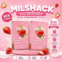 Gambar RICU'S SECRET 2 Box Milshack Meal Replacement Chocolate or Strawberry Tinggi Protein Shake Pengganti Makan Rasa Coklat & Stroberi Tinggi Protein Sehat Rendah Kalori 0 Gula Kemasan Praktis Siap Seduh Halal - 2 Box Cokelat dari RICU’S SECRET Kab. Bogor 1 Tokopedia