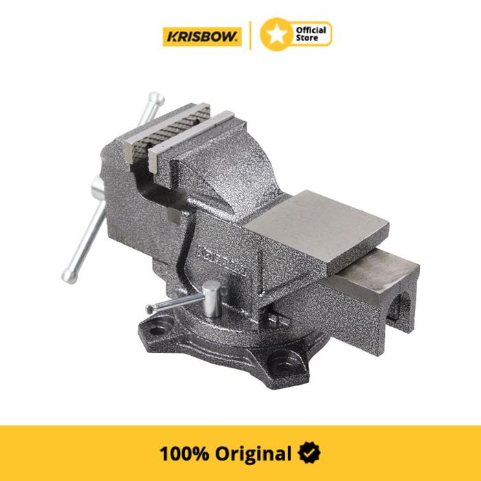 Gambar Krisbow Ragum Putar 10 cm Penjepit Meja Kerja Workshop Bengkel Presisi dari Krisbow Official ID Kab. Bekasi Tokopedia