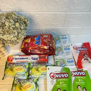 Paket mandi dan nyuci simpel 15pcs soklin liquit+pastagigi ciptadent 75gr+3pcs sabun harmony+2pcs nuvo cair+12set shampo Soap Kotoran Cairan Wangi