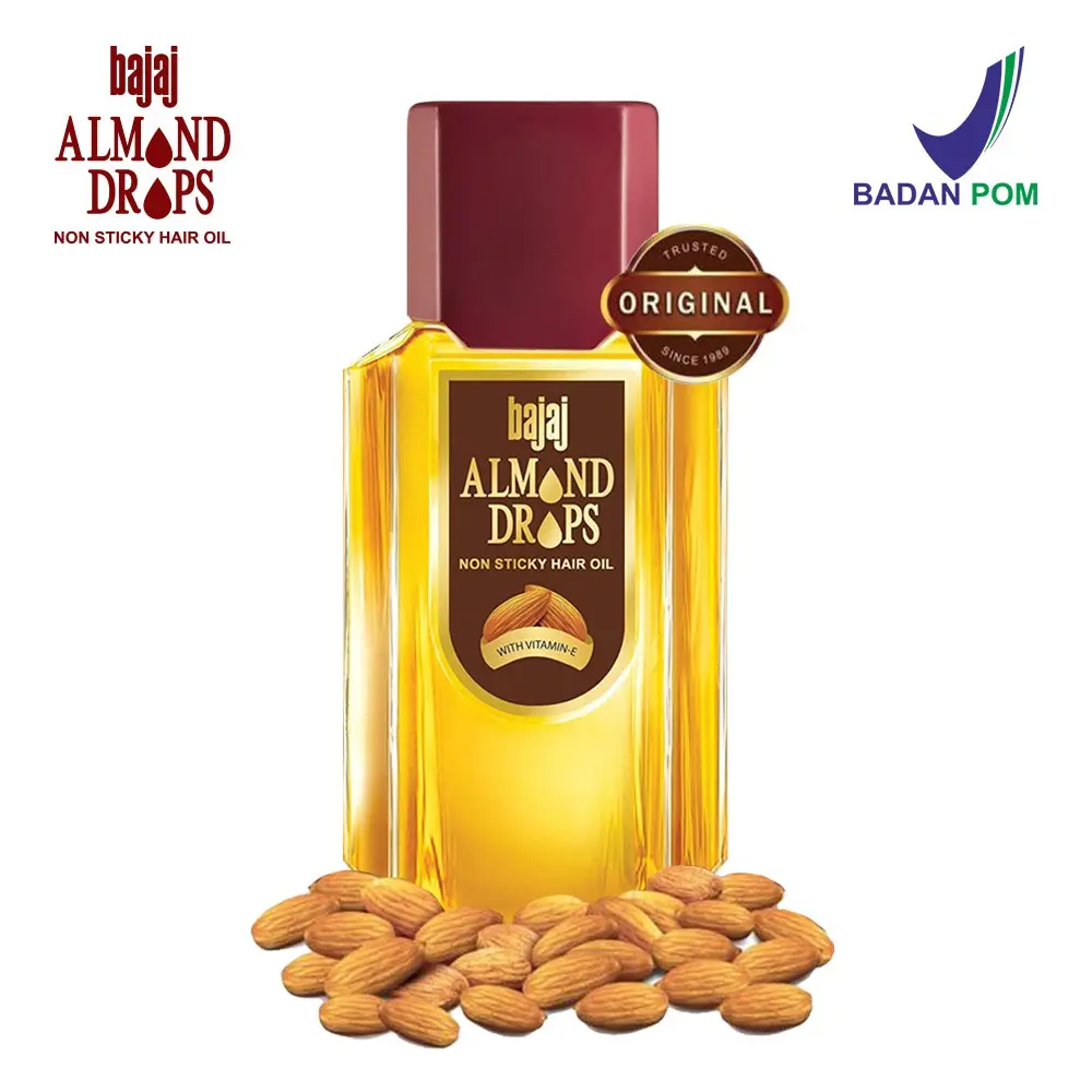 Bajaj Minyak Almond Hair Oil Drops / Vitamin E Treatment - 100ml