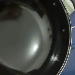 (CT)Wajan Penggorengan Enamel Anti Lengket 34 cm Wajan Kuping Anti Gores wajan Serbaguna Warna Hitam