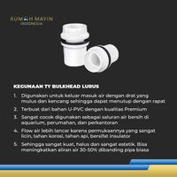 Gambar TY Bulkhead Lurus Fitting Vault Ring Pipa Pipe U – PVC by 3 Pawns - GREY, 20 dari Rumah Mayin Kota Administrasi Jakarta Barat 2 Tokopedia