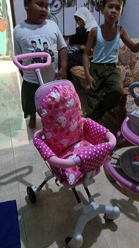 Product Review of BISA PILIH MOTIF - BANTALAN atau ALAS TRIKE PAD SEGI EMPAT DUDUKAN KOTAK kereta dorong stroler bayi trike stroller Cocok Untuk berbagai Jenis Trikepad V-BABY EXTRA FRONT from Z**y 0