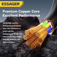 Gambar mall inline badgeEssager CAT8 Cable 10 Gigabit Ethernet Cable UTP Gigabit Ethernet CAT8 RJ45 Patch Cord for Laptops Routers - black round - 2M dari Essager official store Kab. Bekasi 4 Tokopedia