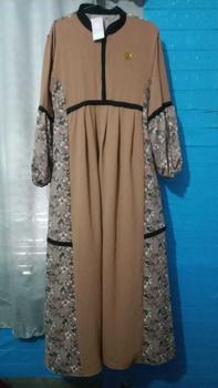 Product Review of VANVEN - Kaila Dress Gamis 2025 Model Baru Elegan Simple Baju Gamis Lebaran 2025 Idul Fitri Remaja Aesthetic Airflow Crinkle from N**0 0