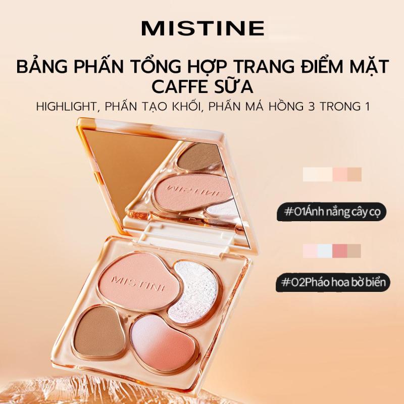[COD]MISTINE Thai Milk Coffee Bảng phấn má hồng tạo khối tạo khối cho mặt bảng màu tất cả trong một