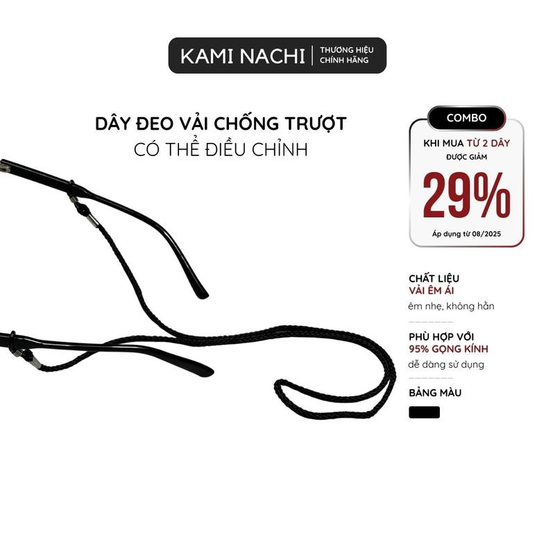Dây đeo giữ chống trượt chống rơi cho mắt kính chất liệu dây vải KAMI NACHI