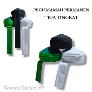 Sorban Imamah Permanen Tiga Tingkat Peci Sorban Imamah Instan Turky Tinggal Pakai Dewasa Dan Anak Terbaru !!!