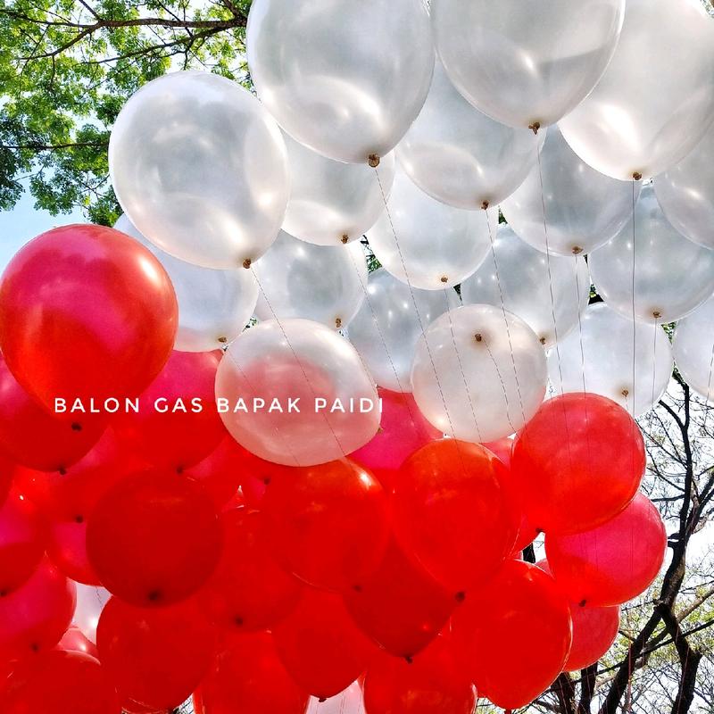 BALON GAS HELIUM / BALON KARET / BALON ULANG TAHUN / BALON MERAH PUTIH / BALON PERNIKAHAN / BALON 0