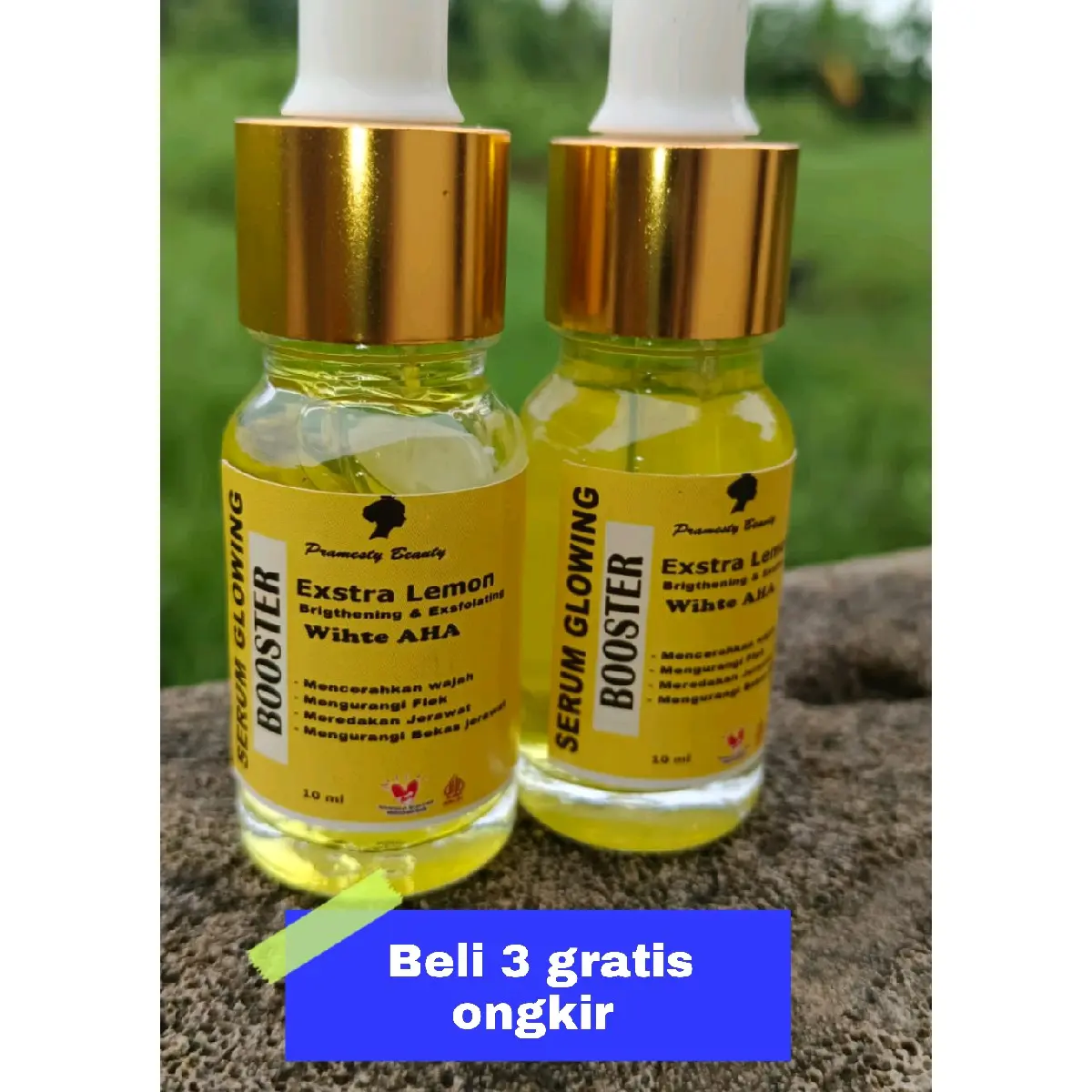 Serum Boster Lemon White Vitamin C dan AHA Pengurang Flek Hitam Essence - Perawatan