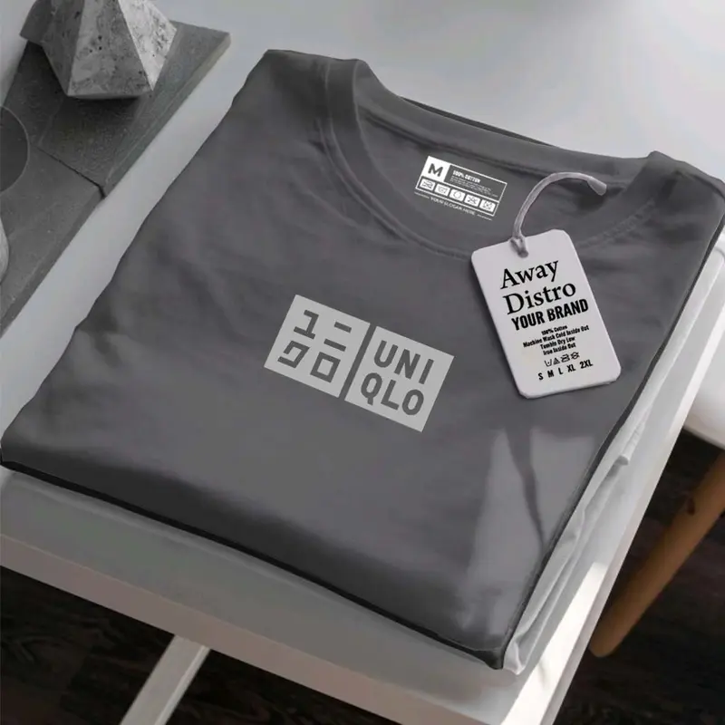 COD !!! Baju Kaos Distro Uniql Logo Text Silver Premium Quality Kaos Cotton Combed 30s Lengan Pendek T-Shrit Koas Unisex Pria/Wanita Best Seller 0