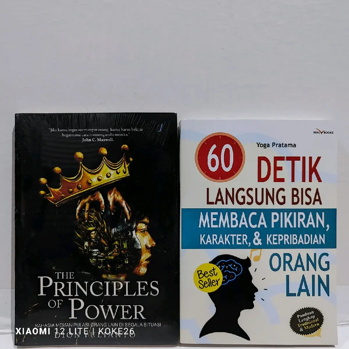 Paket 2 Buku Motivasi Bestseller The Principles Of Power + 60 Detik Lansung Bisa Membaca Pikiran, Karakter, & Kepribadian Orang Lain Psychology