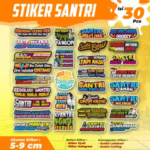 STIKER SANTRI / STIKER SANTRI MILLENIAL / STIKER SANTRI INDONESIA