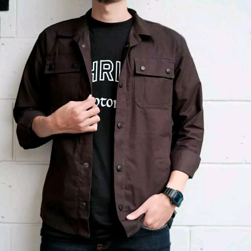 Kemeja Trucker Semi Parka Pria Cassual Premium Ready Ukuran S-XXXL 7