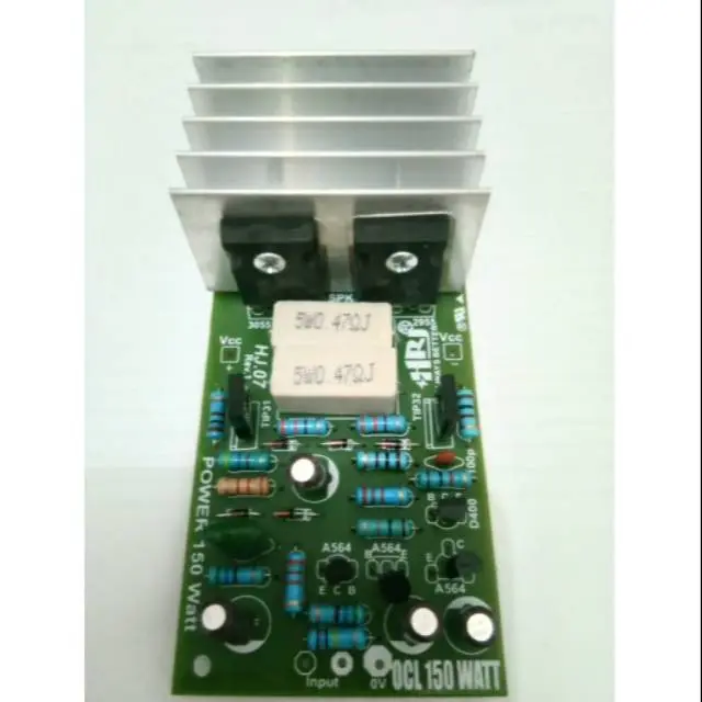 power ocl 150 Watt mono plus transistor final tip3055 tip2955 TONE 0