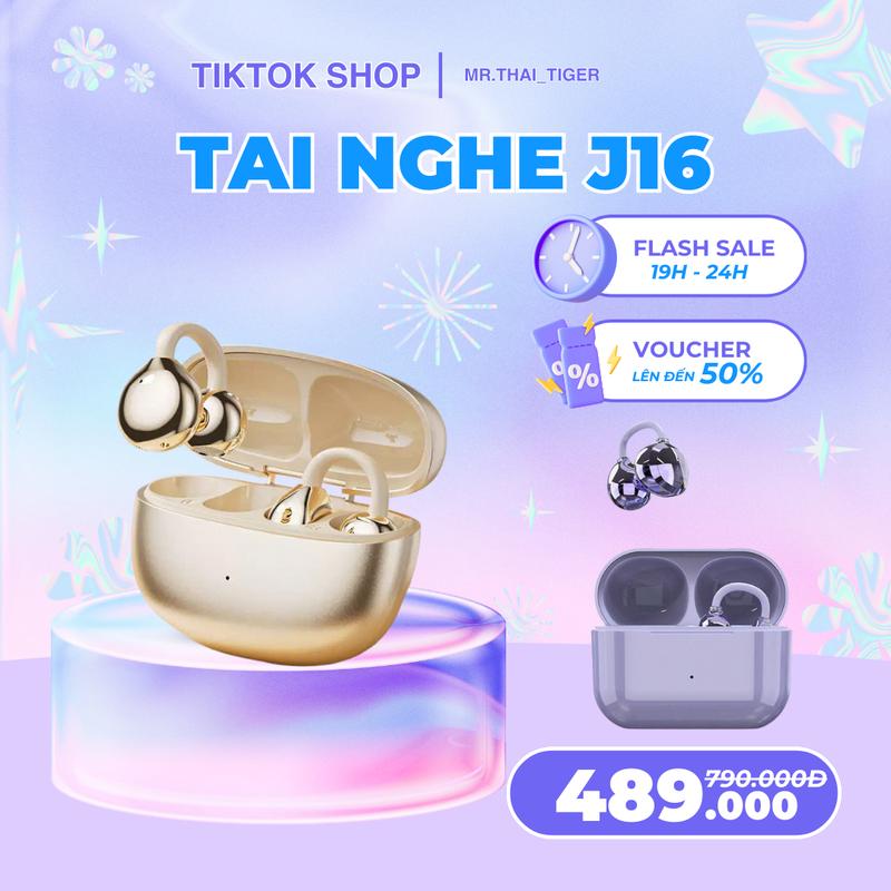 YBL X MR.THAI_TIGER Tai Nghe Không Dây Bluetooth J16 Kết Nối Không Dây Kết Nối Dễ Dàng Phù Hợp Chơi Game Nghe Nhạc Thể Dục Thể Thao Và Thời Trang