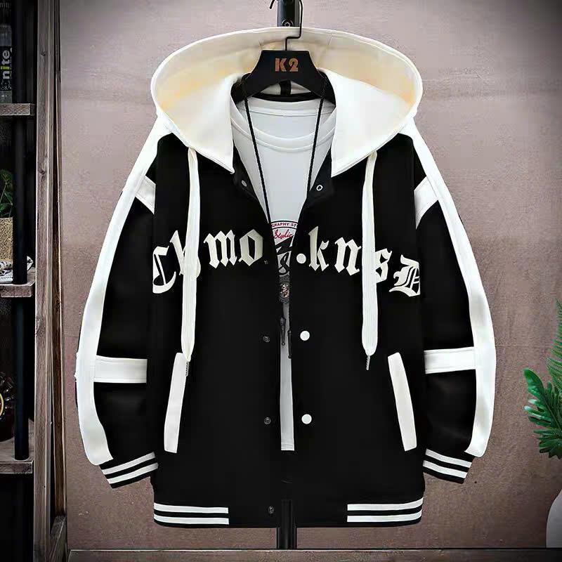 Áo Khoác Bomber Nam Nữ Phối Nón Khác Màu Hot Trend Thời Trang Xu Hướng Menswear Jacket Navy Đen