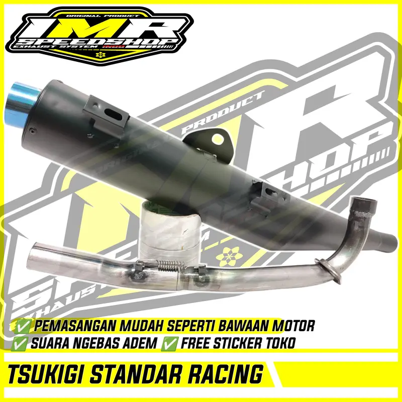 KNALPOT TSUKIGI STANDAR RACING JUPITER Z Z1 MX 135 VEGA R ZR RR CRYPTON ASTREA SUPRA 125 REVO BLADE 2