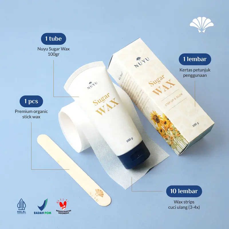 NUYU Sunflower Honey Sugar Wax Kit Bundling 2pcs - Waxing / Waxing ketiak Krim Penghilang Bulu 2