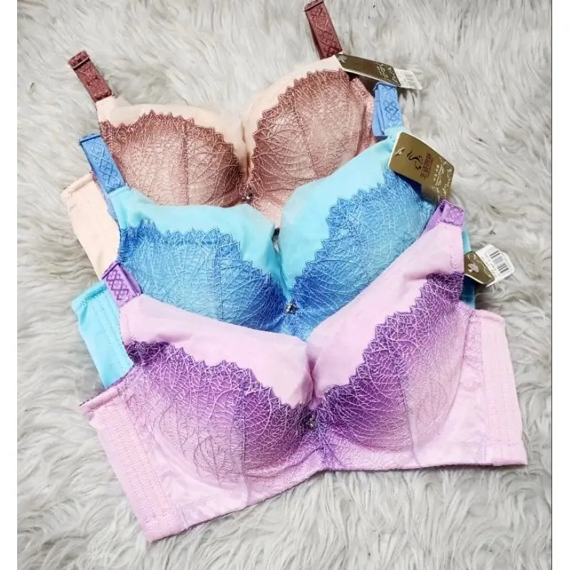 [ OBRAL ISI 3 PCS RANDOM ] OBRAL Bra wanita Kawat Cup B Busa Tipis Bra Push Up Penekan Lemak Size 32-38 Kait 4 art888L