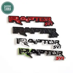 Stiker Emblem Raptor Bahan Metal Car 3D Krom 15 x 3cm