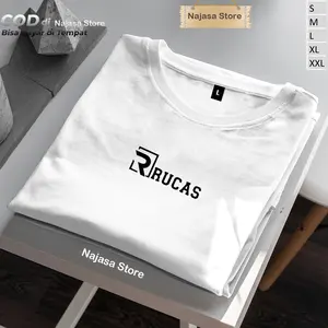 Cod Kaos Oblong Distro Premium Motif Ruca5 Text Hitam T-shirt Lengan Pendek Bahan Cotton Combed 30s Kaos Pria/Wanita Nyaman Dan Keren Di Toko Najasa Store