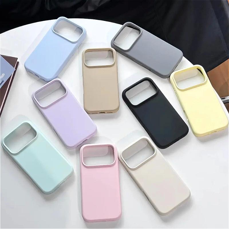 Ốp lưng điện thoại mềm bằng silicone cho iPhone 17 Pro Max 16 15 14 13 12 11 18 Pro Max Thích hợp làm quà, nữ giới có thể dùng, có nhiều màu để chọn