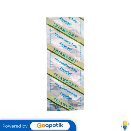 TRIAMCORT 4 MG STRIP 10 TABLET