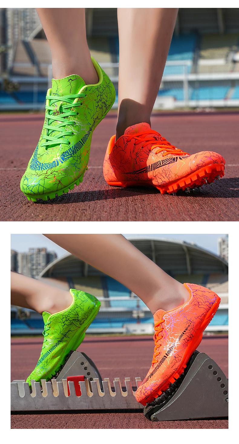Product Introduction of Youth Sports Competition Dedicated Track and Field Shoes Sports Shoes Spike Shoes Short Running Shoes Male Female Student Running Shoes Competition Long-Length Sports Shoes Mid-Len 44