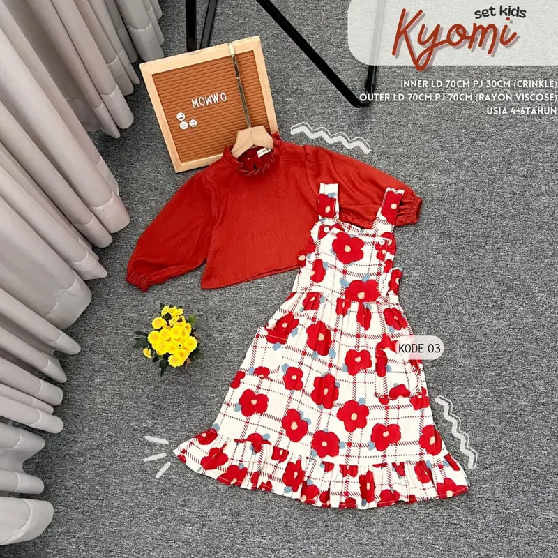 SETELAN INNER+OUTER DRESS DEWASA - KIYOMI SET TERBARU COD 2024 Celana Katun 3