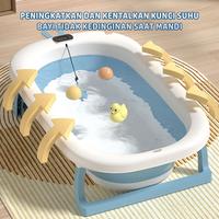 Gambar Dovana Bak Mandi Bayi Lipat Portable Foldable Baby Bathtub Tempat Mandi Anak Bayi dengan Thermometer dan Matras - Pink Termometer dari Dovana Kota Administrasi Jakarta Utara 5 Tokopedia