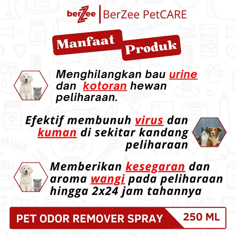PET 3 BOTOL PAKET HEMAT Penghilang Bau Kencing Kucing Anjing 250ML / Pet Odor Remover Spray / Litter Box 1