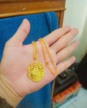Product Review of Kalung Nuri Liontin Koin Terbuat dari bahan koin logam 1991-1992 Anti Karat from F**2 0