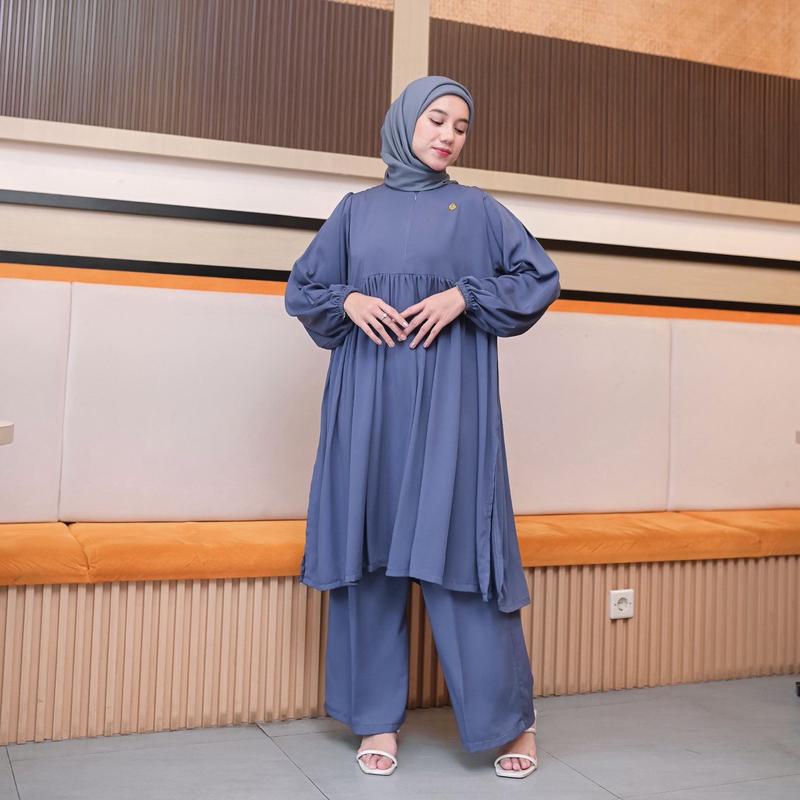 Product Introduction of PROUDYHIJAB - Noora Setcel Setelan Celana Wanita Atasan Bawahan Busui Friendly 4