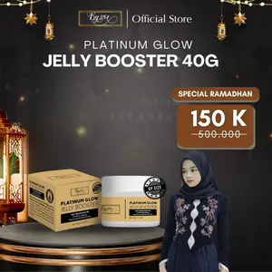 [Earthly Allure] Byzoe [4X LEBIH BESAR] [ISI 1PCS 40GRAM] Byzoe Platinum Glow Jelly Booster Booster Whitening Glowing and Moisturizing Gold Jelly Booster.