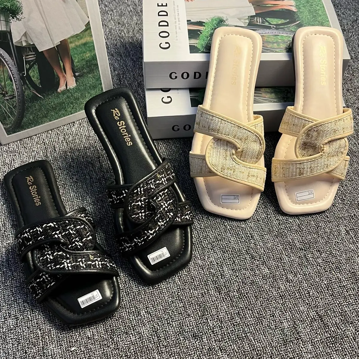sandal wanita bela teplek platfrom TRENDY