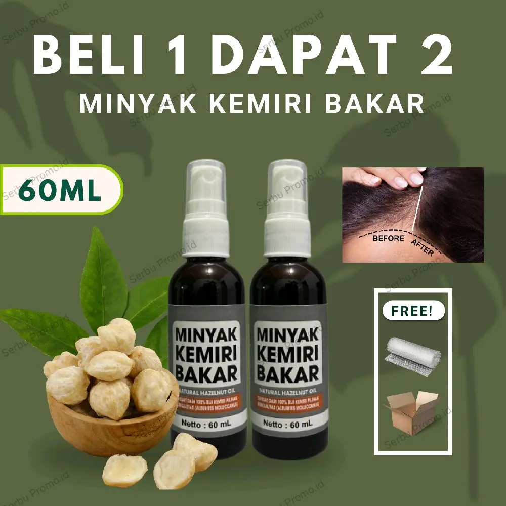 BUY 1 GET 2 MINYAK KEMIRI BAKAR - 60ML
