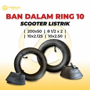 Ban Dalam Pentil Bengkok Elektrik Skuter Ukuran 200x50 8 1/2x2 10x2.125 10x2.50 Ban Dalam Scooter Listrik Pentil Bengkok Inner Tube Universal