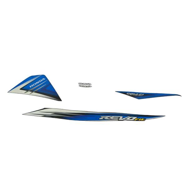 Gambar Sticker Body Set Kiri Hitam Biru Honda Revo 110 FI 871X0K03N50ZBL - Biru, Hitam, Sticker Body dari Honda Cengkareng Kota Tangerang Tokopedia