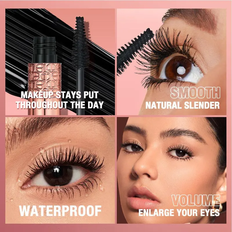 O.TWO.O Maskara Hitam 5D Memperpanjang Bulu Mata Maskara Serat Sutra Tahan Air Maskara Volume Ekstra Makeup Kosmetik 6