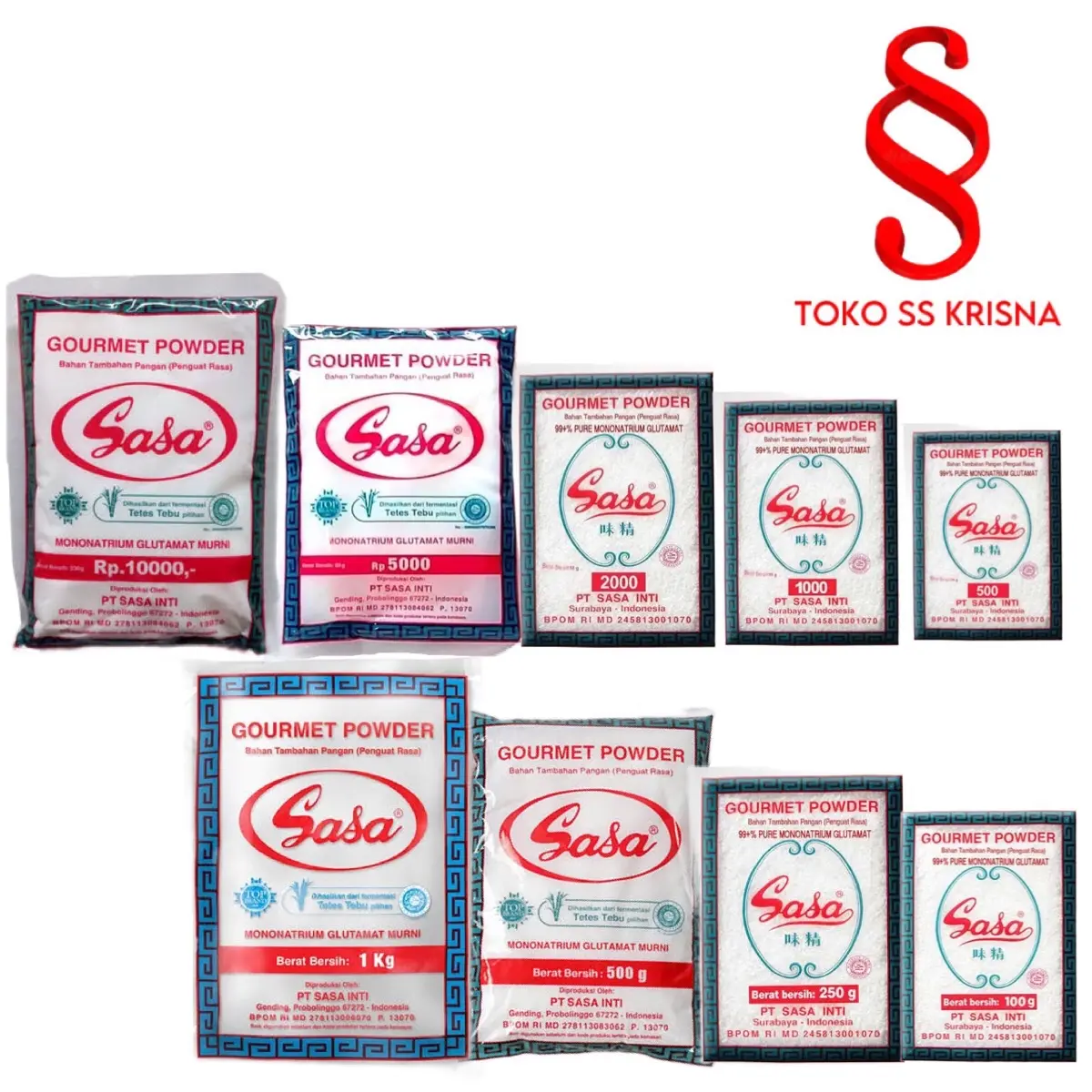 Sasa Penyedap Rasa 250gr Masakan dengan Bahan-bahan Berkualitas - Food
