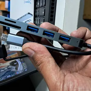 MGBB 8in1 USB-C Converter Adapter Multi USB HUB Type-C to USB*4+SD+TF Card Reader+3.5mm Audio Output_st-8in1 usb  hubs