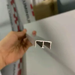 List Aluminium 2 Jalur Bentuk M / List Rell M Etalase Untuk Kolong Dapurr Silver