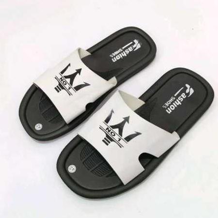 Sandal Slop Kekinian Motif NO 1 Tren 2024 - Pria - Shoes 4