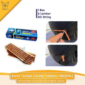 USA MADE karet tambal cacing Tubeless OEM [Reseal]