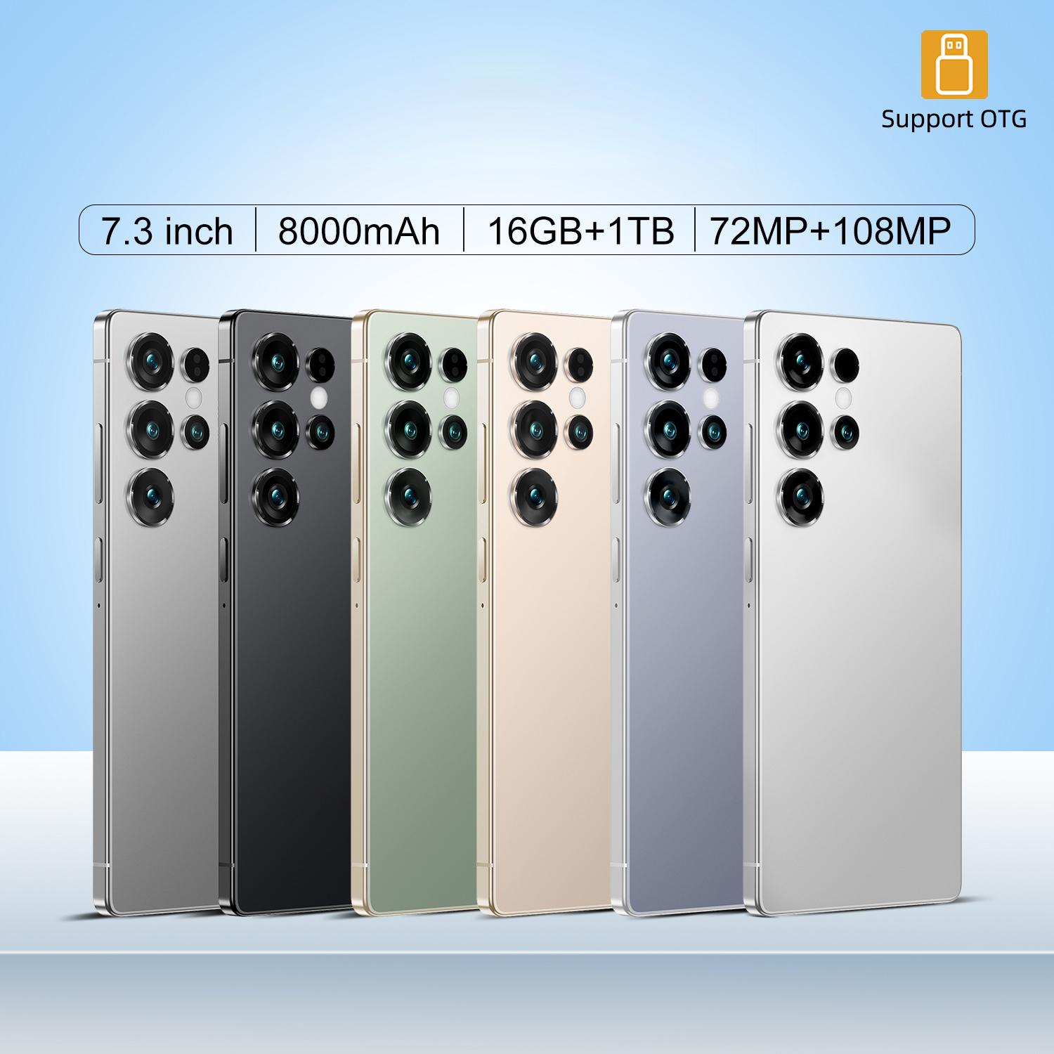 [Bisa COD] 2026 Murah cuci gudang Handphone Asli 7.5inci Layar 16GB+1TB 5G WiFi Bluetooth Android 14.0 dengan 8000mAh Kamera 32MP+108MP 10Core Face Unlocked Fingerprint ID Metal Built-in Frame